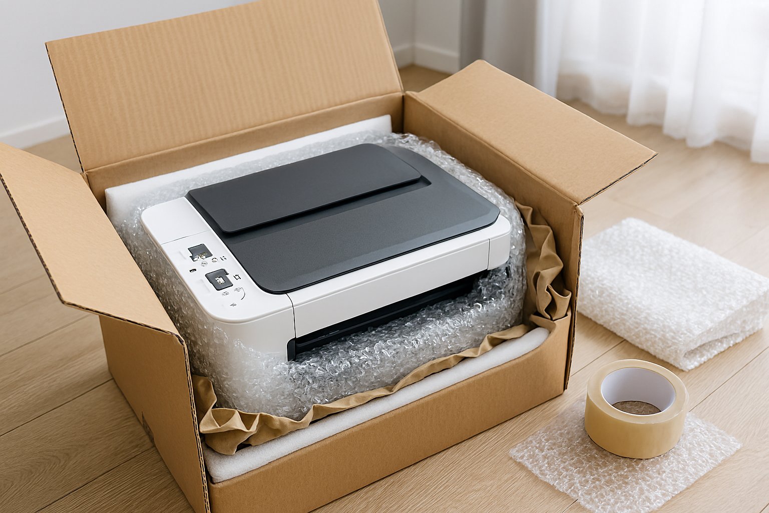 How To Pack A Printer Or Scanner For Moving