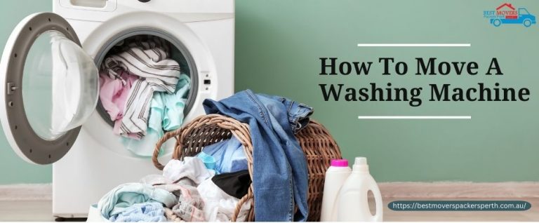 how to move a washing machine