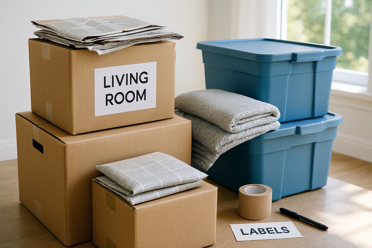 how to save money on packing supplies